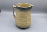 Lilac and Flowers stoneware pitcher