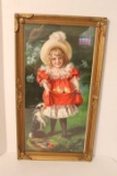 Art print “Victorian Girl with Easter egg”