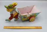 Chein Easter “Tin Rabbit Pulling Cart”