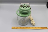 Early electric mixing jar, green, 1 pint