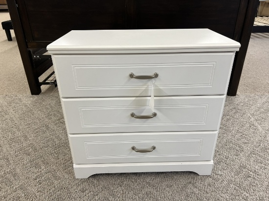 White 3 Drawer Chest