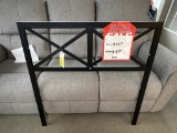 Twin Black Metal Headboard
