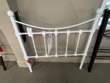 Twin White Metal Headboard