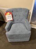 Jo Fran Blue Swivel Chair
