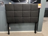 Queen Charcoal Upholstered Headboard
