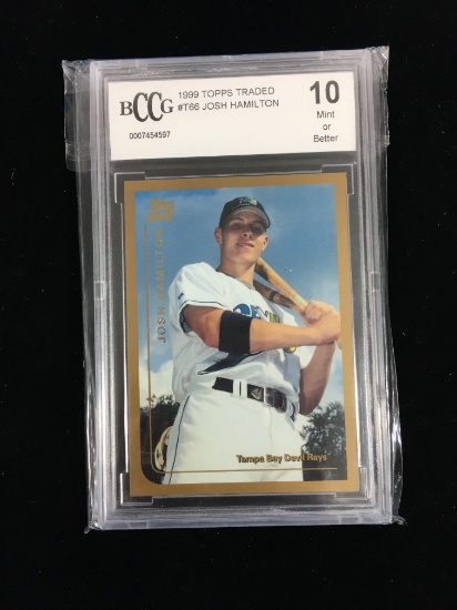 BCCG Graded 1999 Topps Traded Josh Hamilton Rookie Baseball Card