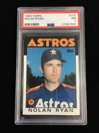 PSA Graded 1986 Topps Nolan Ryan Astros Baseball Card