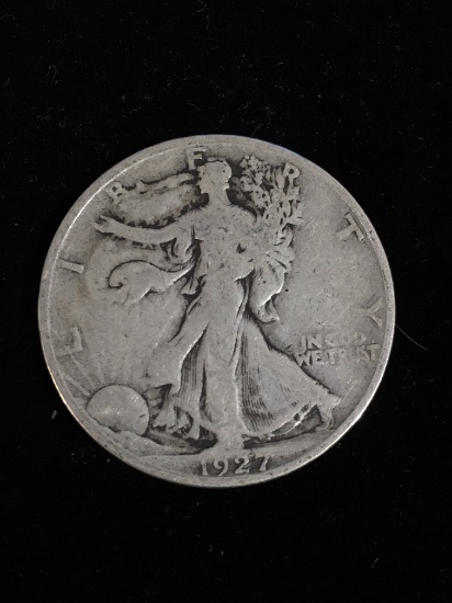 1927-S United States Walking Liberty Half Dollar - 90% Silver Coin