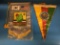 Lot of 2 Vintage 1970s South Korean Boy Scouts Ceremonial Flags - VERY RARE