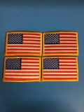 4 Count Lot of United States American Flag Patches Unused - 3