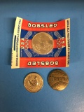 3 Count Lot of Various Tokens & Medals