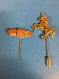 2 Count Lot of Vintage Hat Pins