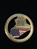 United States Veteran of Operation Iraqi Freedom Pierced Military Challenge Coin - RARE