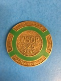Rare 2005 World Series of Poker Brass $25 Chip