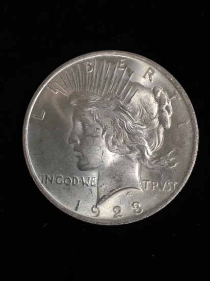 1923 United States Peace Silver Dollar - 90% Silver Coin