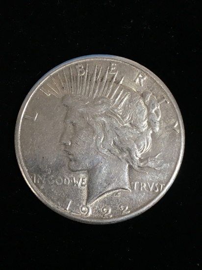 1922-S United States Peace Silver Dollar - 90% Silver Coin