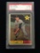 PSA Graded 1961 Topps Gary Peters White Sox Baseball Card