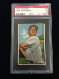 PSA Graded 1952 Bowman Gene Hermanski Cubs Baseball Card