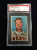 PSA Graded 1952 Bowman George Schmees Browns Baseball Card