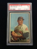 PSA Graded 1953 Bowman Color Mike Garcia Indians Baseball Card