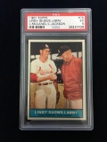 PSA Graded 1961 Topps Lindy Shows Larry Cardinals Baseball Card