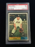 PSA Graded 1961 Topps Woodie Held Indians Baseball Card