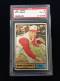 PSA Graded 1961 Topps Bob Purkey Reds Baseball Card