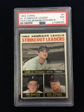 PSA Graded 1964 Topps Jim Bunning League Leaders Baseball Card