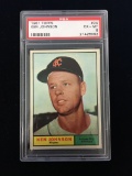 PSA Graded 1961 Topps Ken Johnson Athletics Baseball Card