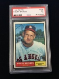 PSA Graded 1961 Topps Rocky Bridges Angels Baseball Card