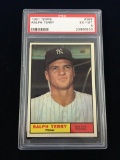 PSA Graded 1961 Topps Ralph Terry Yankees Baseball Card