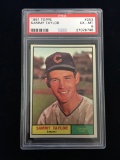 PSA Graded 1961 Topps Sammy Taylor Cubs Baseball Card