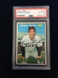 PSA Graded 1967 Topps Herman Franks Giants Baseball Card