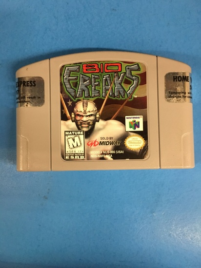 N64 Nintendo 64 Bio Freaks Video Game Cartridge
