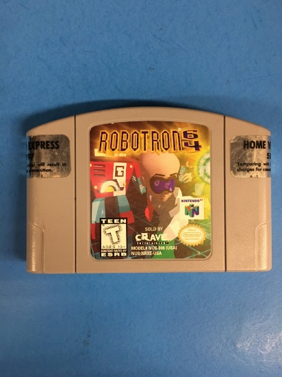 N64 Nintendo 64 Robotron 64 Video Game Cartridge