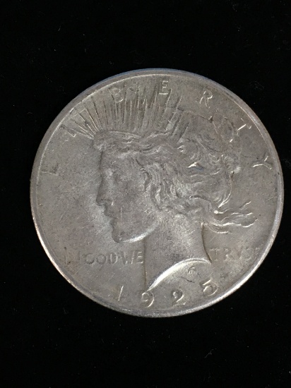 1925 United States Peace Silver Dollar - 90% Silver Coin