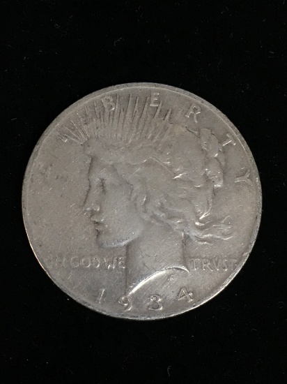 1934-S United States Peace Silver Dollar - 90% Silver Coin