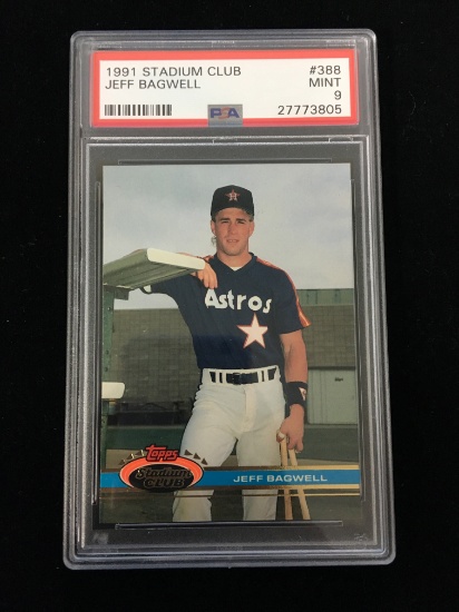 PSA Graded 1991 Stadium Club Jeff Bagwell Astros Rookie Baseball Card