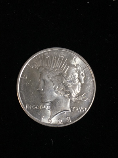 1923-D United States Peace Silver Dollar - 90% Silver Coin