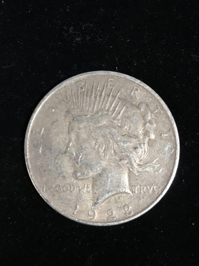 1923-D United States Peace Silver Dollar - 90% Silver Coin