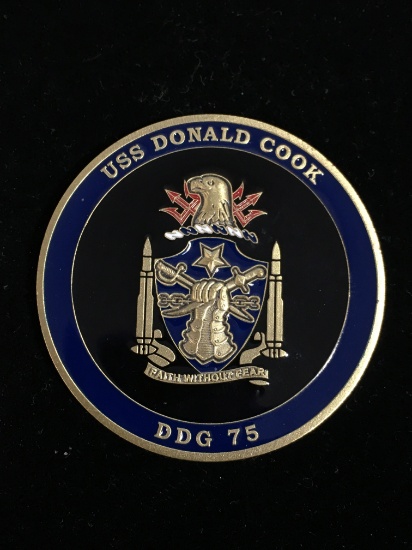 USS Donald Cook Varsity DDG 75 United States Navy Military Challenge Coin