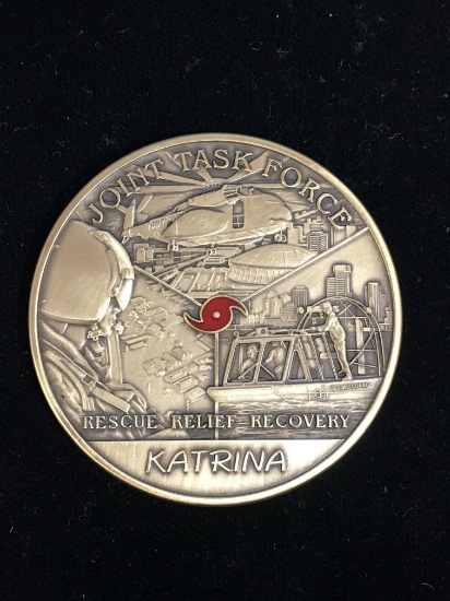 Joint Task Force Katrina Hurricane Rescue Relief Recovery Challenge Coin - RARE