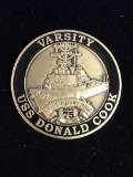 USS Donald Cook Varsity DDG 75 United States Navy Military Challenge Coin