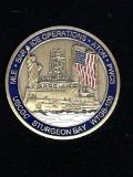 USCGC Sturgeon Bat WTGB-109 United States Coast Guard Military Challenge Coin - RARE
