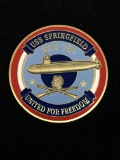 USS Springfield SSN 761 United States Navy Military Challenge Coin - RARE