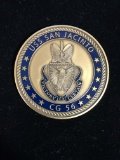 USS San Jacinto CG 56 United States Navy Military Challenge Coin - RARE