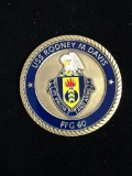 USS Rodney M Davis FFG 60 Boldrunner Navy Military Challenge Coin - RARE