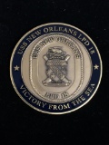 USS New Orleans LPD 18 Victory from the Sea Military Challenge Coin - RARE