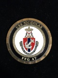USS Nicholas FFG 47 United States Navy Military Challenge Coin - RARE