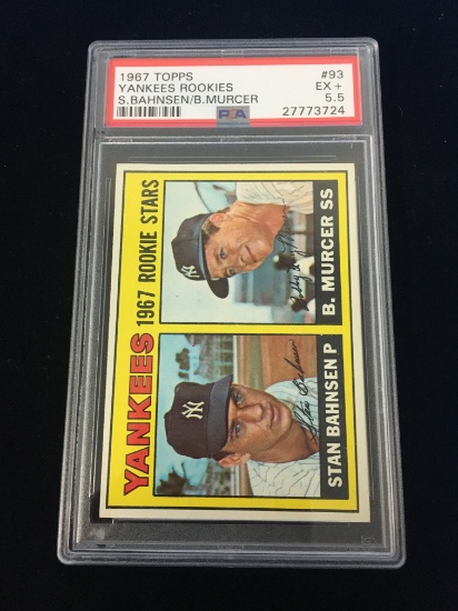 PSA Graded 1967 Topps Bobby Murcer Yankees Rookie Baseball Card